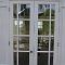 Unique French doors with bespoke columns